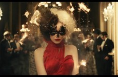 Emma-Stone-Red-Dress-in-Disney-Cruella-Trailer